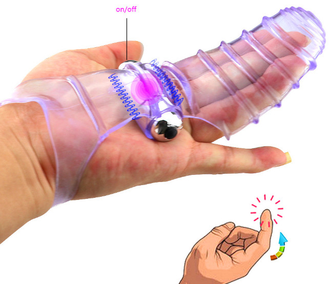 Finger sleeve G Spot Vibrator Sex Toy For Woman