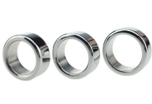 Three-size Metal Cock Ring Men Sex Product