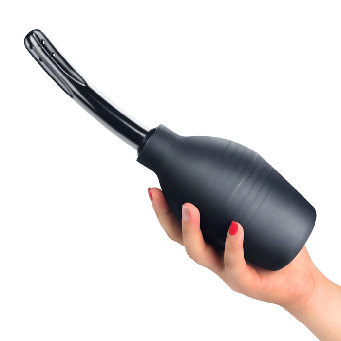 301ml Black Rubber Rectal Enemator For Cleaning Anus And Vagina